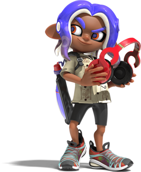 The same Octoling, in a different pose